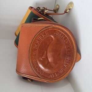 Dooney & Bourke Vintage RL150 Duck Bag Tan Leather Crossbody
